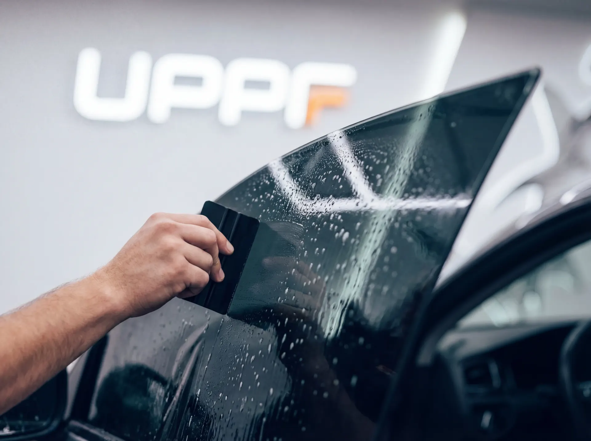 Manta ceramic window tint applied to vehicle glass